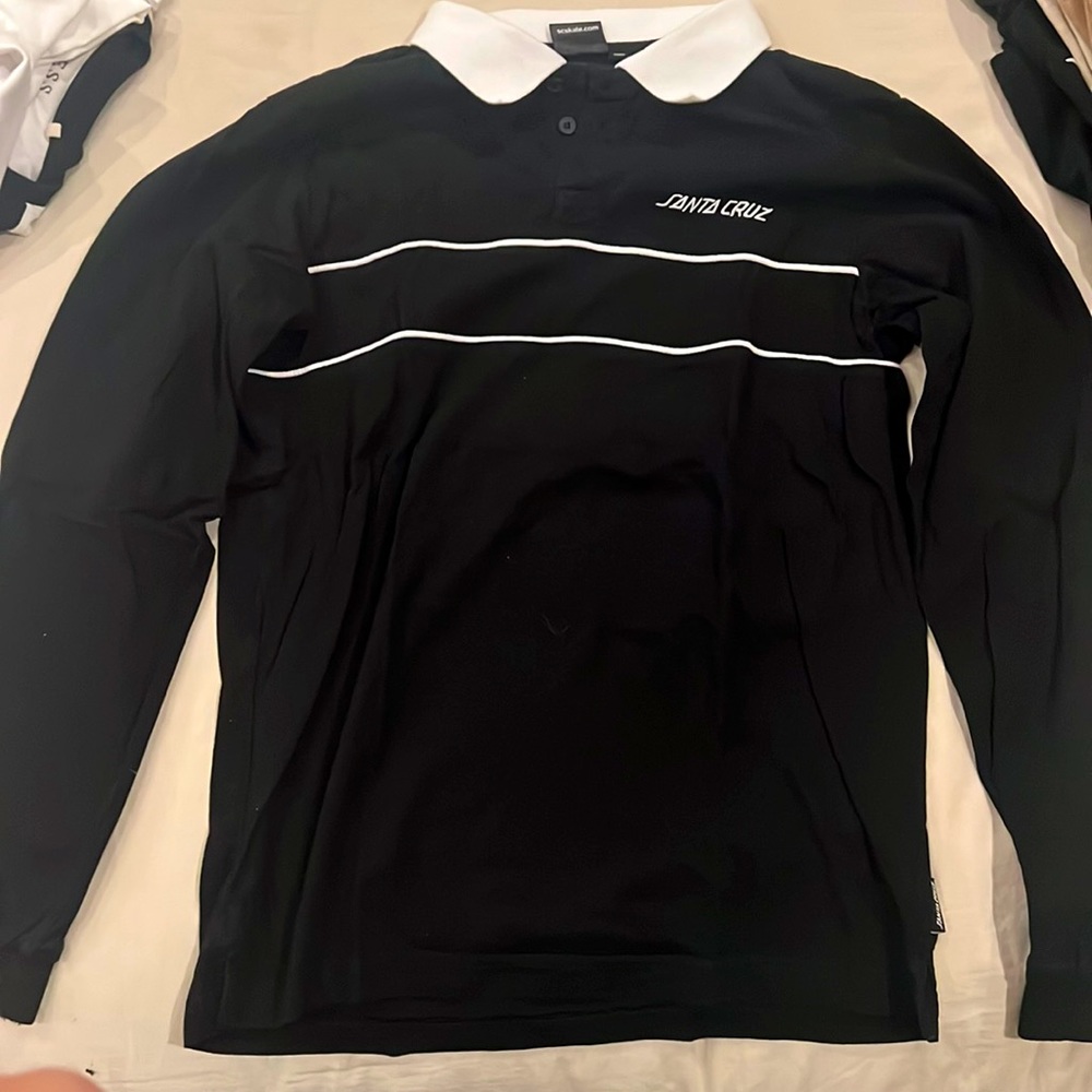 Black Santa cruz button up